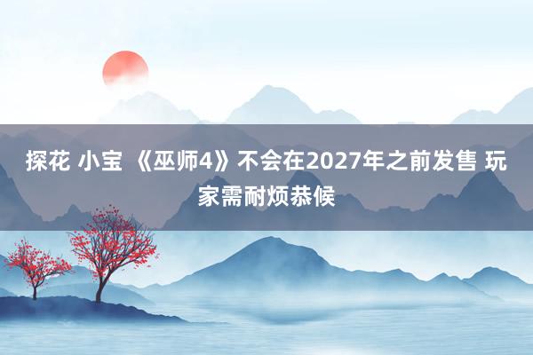 探花 小宝 《巫师4》不会在2027年之前发售 玩家需耐烦恭候